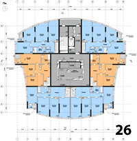 Малиновського, 8 - План 26 поверху