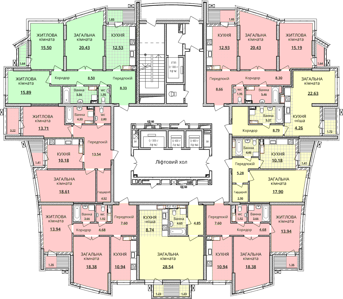 Оболонський проспект, 1 | Планування квартир