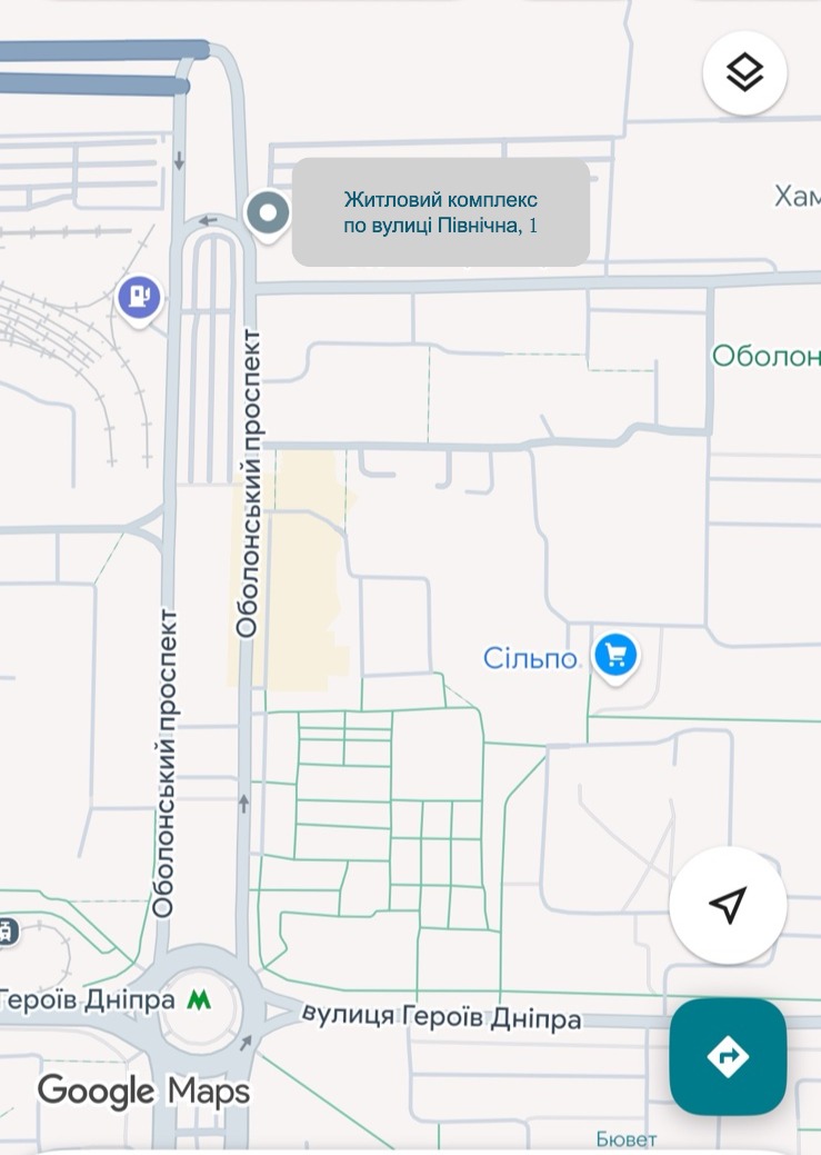 Північна, 1 | Мапа